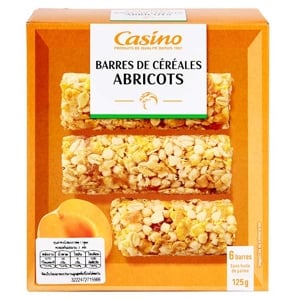 Casino Cereal Bar Apricot Flavor 125 g.