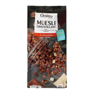 Casino Muesli 3 Types of Chocolate Flavor 500 g