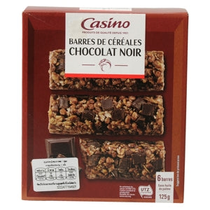 CASINO Crunchy Cereal Bars Chocolate Flavour 125 g.