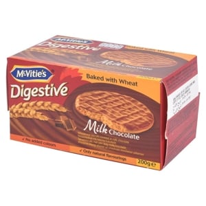 McVitie's Digestive Wheatmeal Biscuits Milk Chocolate Flavor 200 G