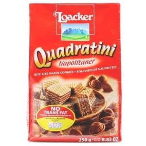 Loacker Wafers Hazelnut Cream Size 250 g.