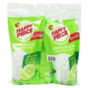 BIG C HAPPY PRICE Dish Washing Liquid 400ml. 3pcs. Refill Pack