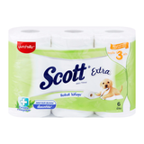 SCOTT Extra Tissue Paper Super Jumbo Roll Pack 6